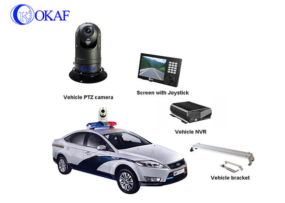 Full HD 1080P Fahrzeug / Roboter montierte CCTV-Sicherheit Mobile PTZ-Kamera