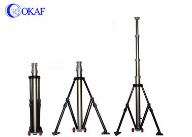 Mobiler Teleskop-Mast-Stab, tragbare Antenne-Mast-Stativ mit Rädern
