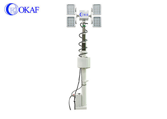 Mast 4*120W CREE Lamp RS485 6M Mobile Aluminum Telescoping