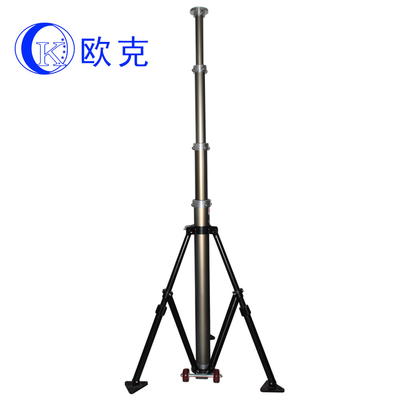 Mobiler pneumatischer Schiebemast Pole Okaf mit Luftpumpe-Aluminiumlegierung