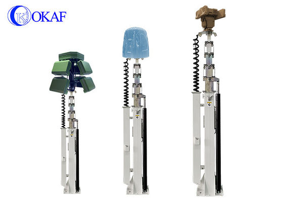 Schwerlast 100 kg Nutzlast Gewicht Hydraulischer Teleskopmast Radar Antenne Stativ Teleskopmast