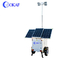 Geführter heller mobiler Überwachungs-Solaranhänger mit Pneumastic-Schiebemast