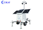 Mobiler Solar-CCTV-Überwachungstrailer mit Sicherheitskamera-Turm