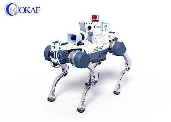 OKAF KI Überwachung Autonomer Sicherheits-Patrouillenroboter Industriewache Roboter Hund Smart Security Vierfach-Roboter