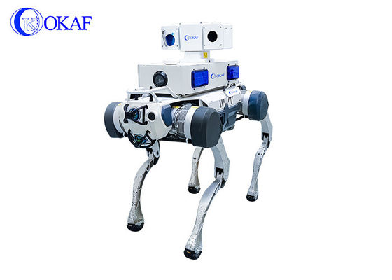 OKAF KI Überwachung Autonomer Sicherheits-Patrouillenroboter Industriewache Roboter Hund Smart Security Vierfach-Roboter