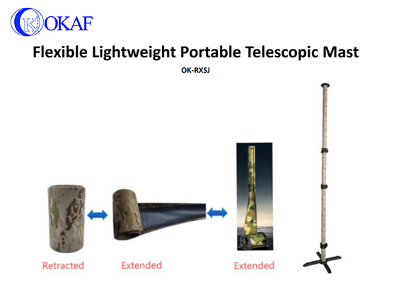 Flexible, leichte, tragbare, teleskopische Mast-Antenne