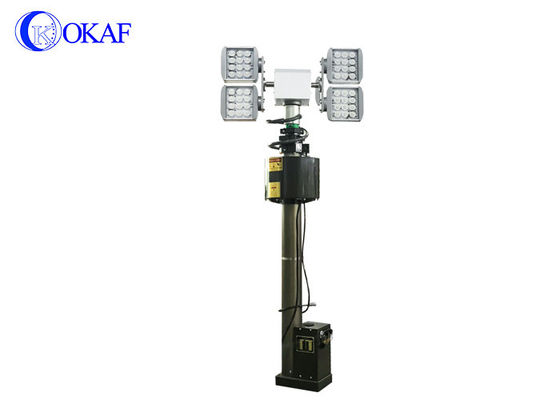 Aluminiumlegierungs-Nachtscan-Lichtmast-Mobile-elektrischer geführter heller Mast