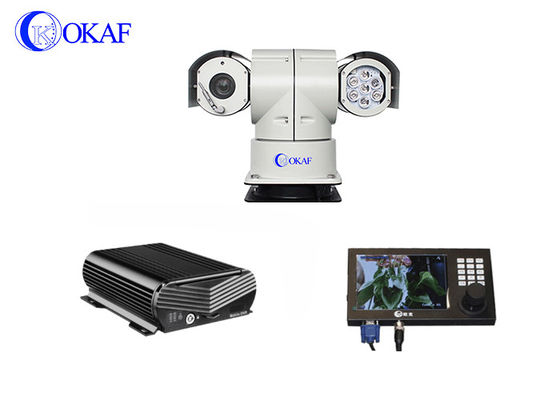 150m IR IP66 2.0MP Car Mounted PTZ Kamera mit NVR-Steuerknüppel
